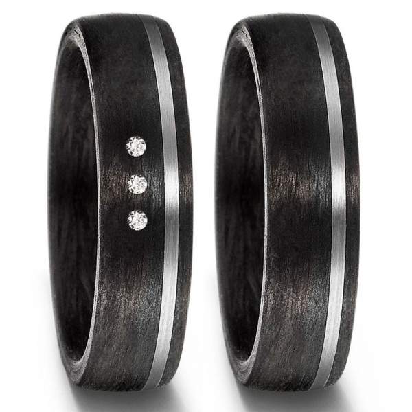 Carbon Palladium Eheringe hier online kaufen | TrauringShop24.de