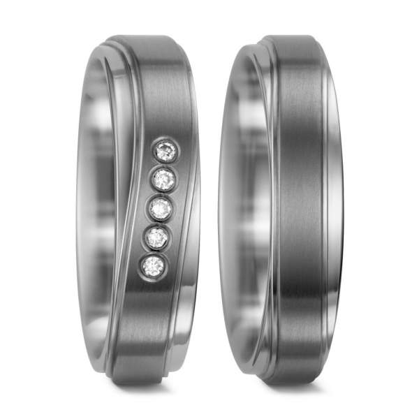 Trauringe Brillant Titan Factory 52439