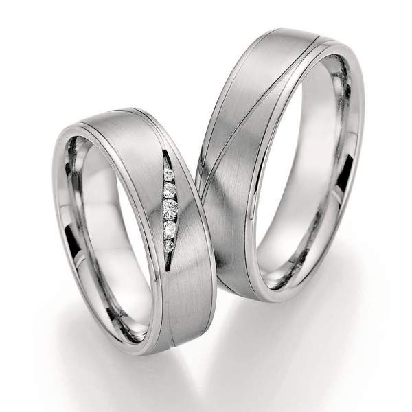 Trauringe Platin Plus Titan Brillant 86/10130
