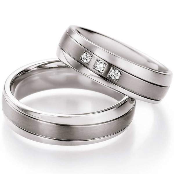 Trauringe Steel Titan Brillant 68/06050