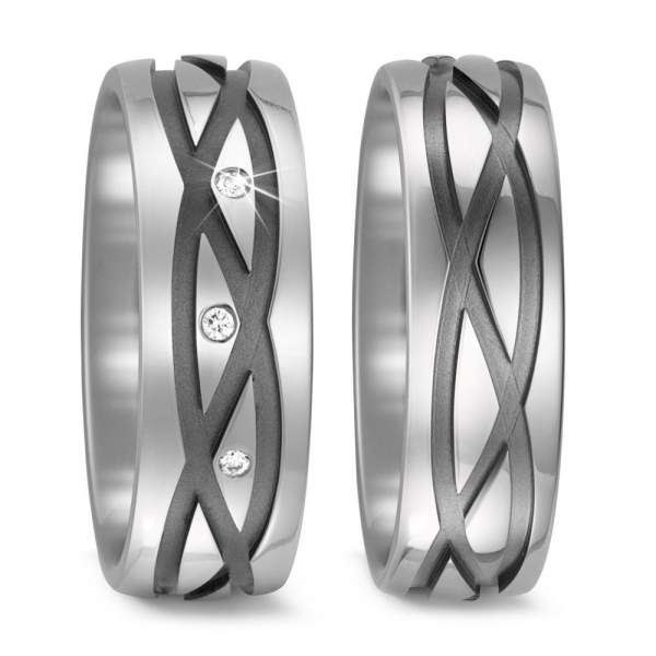 Trauringe Brillant Titan Factory 52462