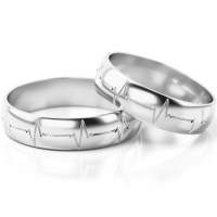 Trauringe Weissgold (333) ohne Steine Trauringe Weissgold (333) ohne Steine