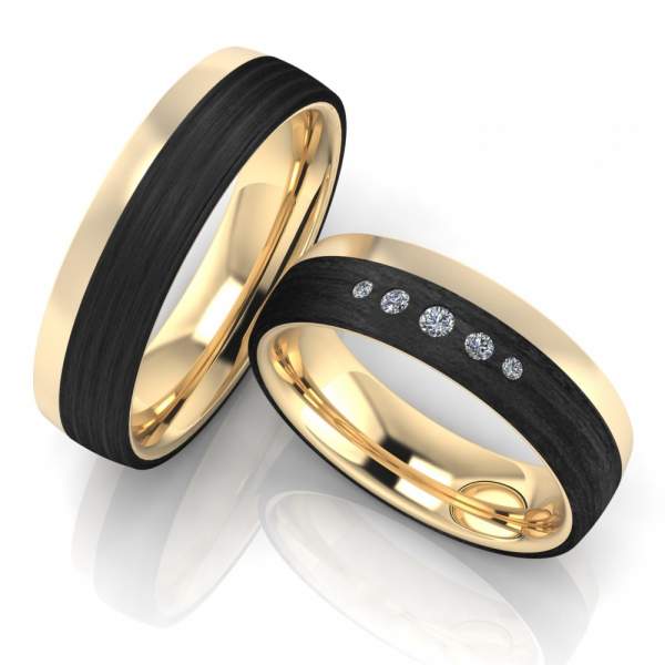 Trauringe Carbon Vario Brillanten 2022