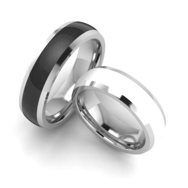 Partnerringe Steel Ceramic Emotion 88/80020-88/80040