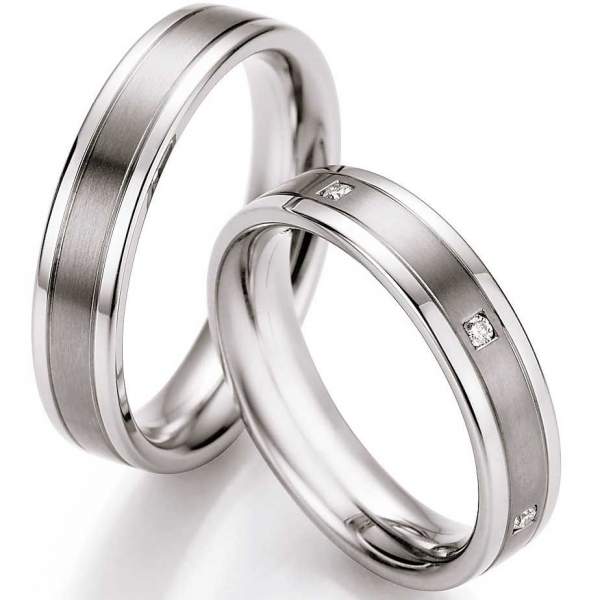 Trauringe Steel Titan Brillant 68/06070