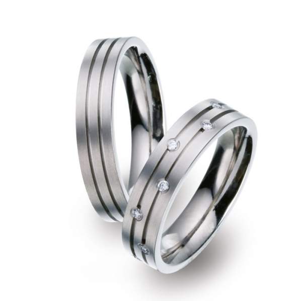 Trauringe Brillanten Titan Factory 51646