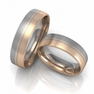 Trauringe aus Roségold und Palladium