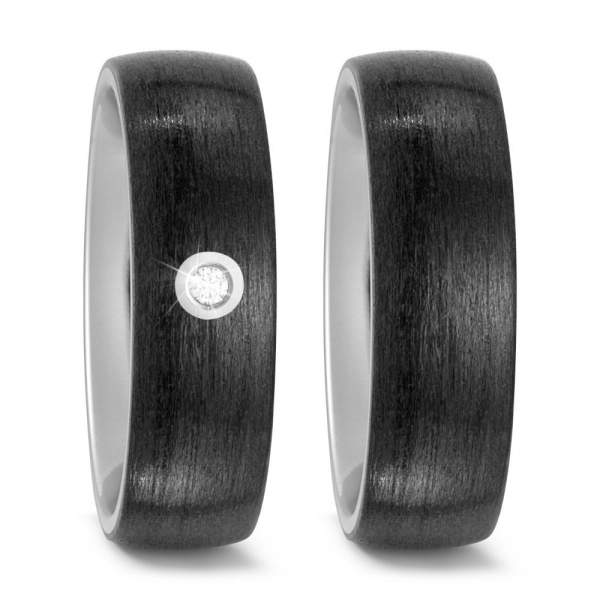 Trauringe Carbon Brillant Titan Factory 52483