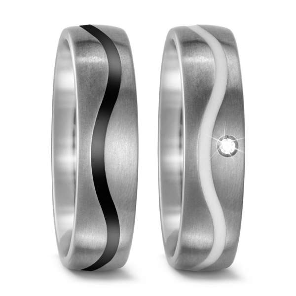 Trauringe Keramik Brillant Titan Factory 51744_ws