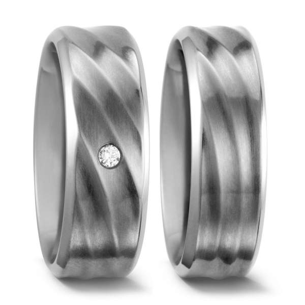 Trauringe Brillant Titan Factory 52373