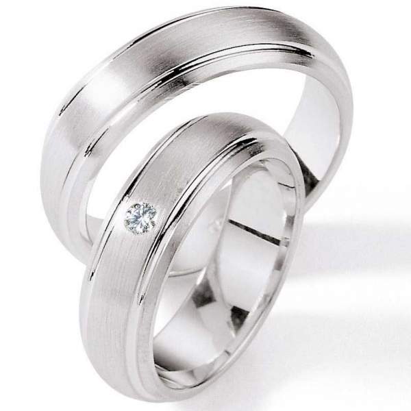 Partnerringe Silber Brillant 55/01140