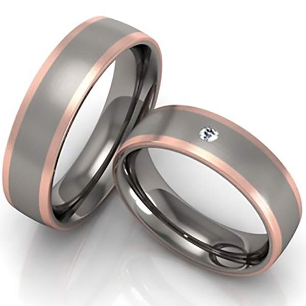 Trauringe Titan Gold Brillant 78/80080