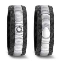 Trauringe Damaszener Stahl Carbon TitanFactory 52541 Trauringe Damaszener Stahl Carbon TitanFactory 52541