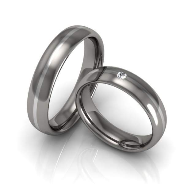 Verlobungsringe Titan Silber ID931