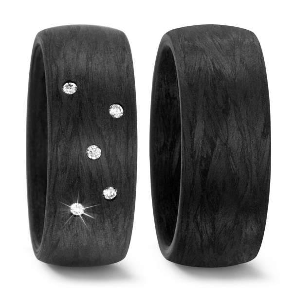 Trauringe Carbon Brillant Titan Factory 59284