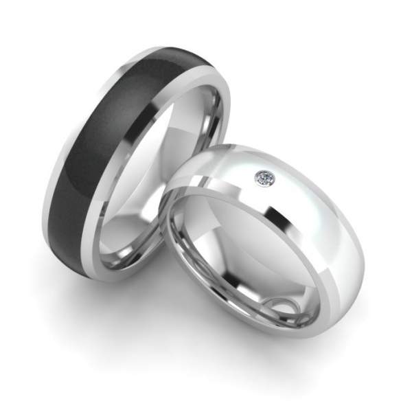 Verlobungsring Steel Ceramic Emotion Brillant 88/80010