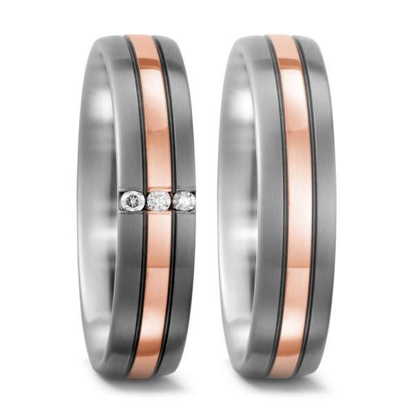 Trauringe Rotgold Brillanten Titan Factory 51597_RG