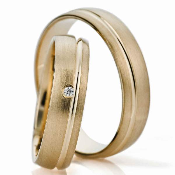 Trauringe Gelbgold Brillant 919191