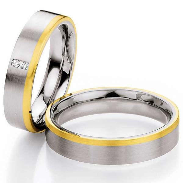 Trauringe Steel Gold Brillant 88/01350