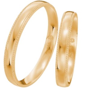 Schmale, schlichte Roségold-Eheringe