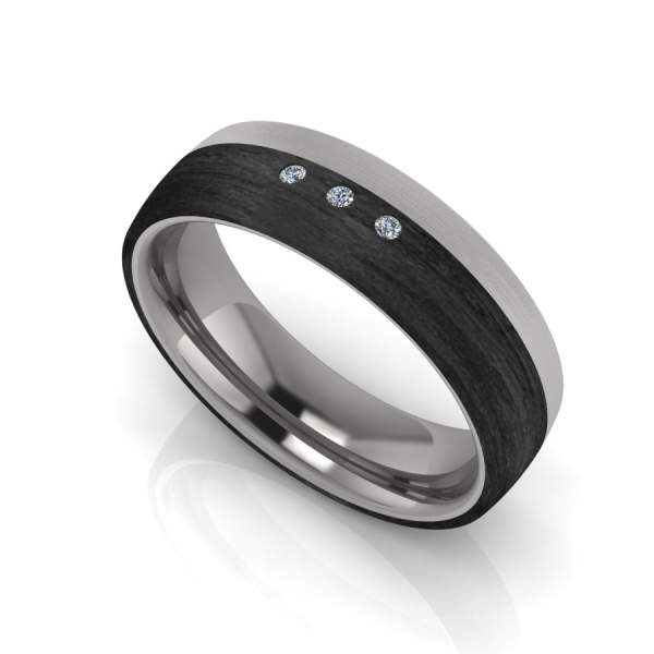 Antragsring Carbon Titan Brillanten ID1501