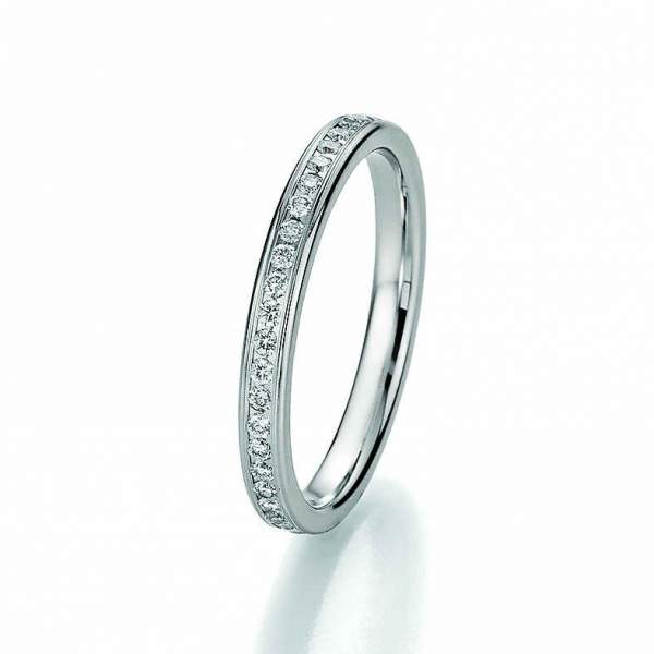 Beisteckring Weißgold 585 Brillantkranz 05-20130