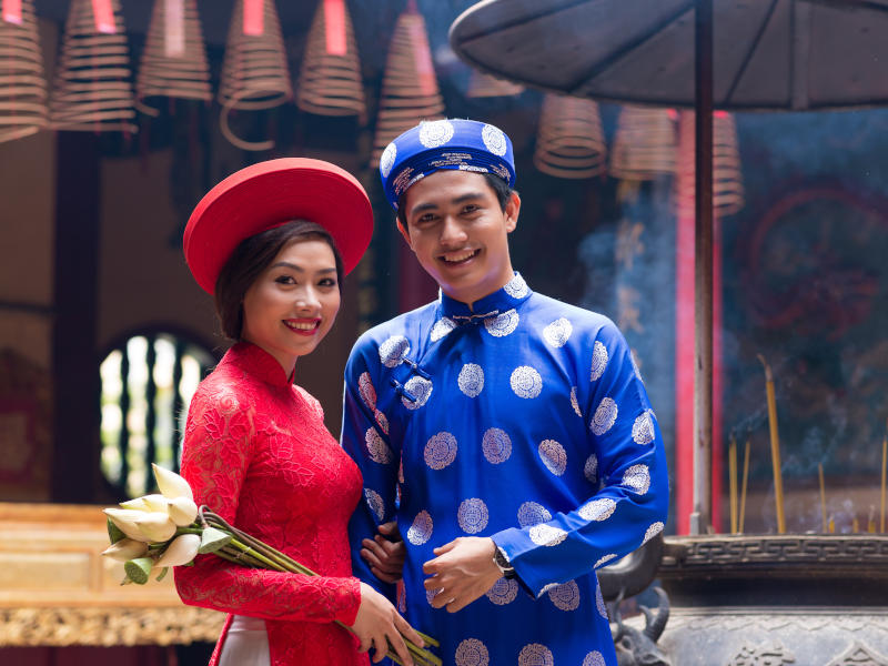 Vietnamesisches Brautpaar