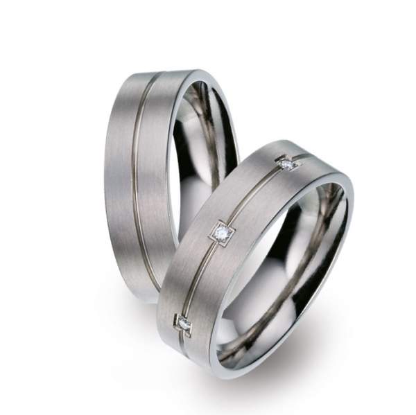 Trauringe Brillanten Titan Factory 51661