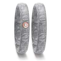 Trauringe Carbon grau Rotgold (585) mit Brillant 0,02 ct. Trauringe Carbon grau Rotgold (585) mit Brillant 0,02 ct.