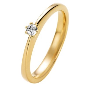 Verlobungsring aus Gold mit Stein