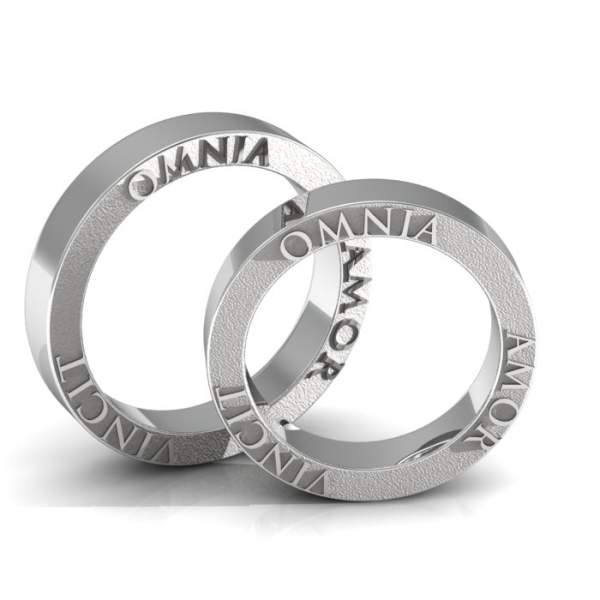 Verlobungsringe 925 Silber seitlicher Gravur