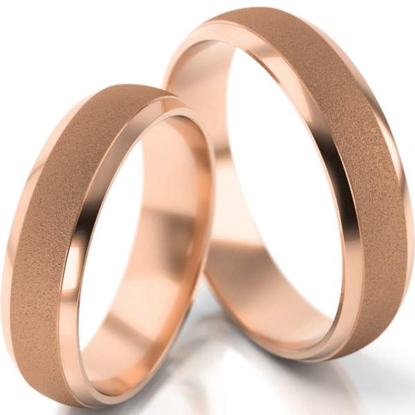 Trauringe Rotgold (333) ohne Steine