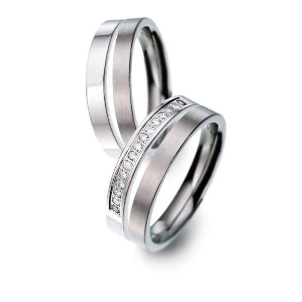 Trauringe Brillanten Titan Factory 51677