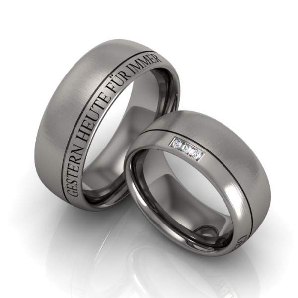 Trauringe Titan Brillanten ID149