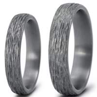 Tantal Partnerringe mit Struktur Knorke Tantal Partnerringe mit Struktur Knorke