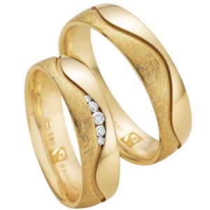 Fairtrade-Ringe in Gelbgold