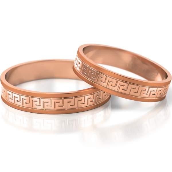 Trauringe Rotgold (333) ohne Steine