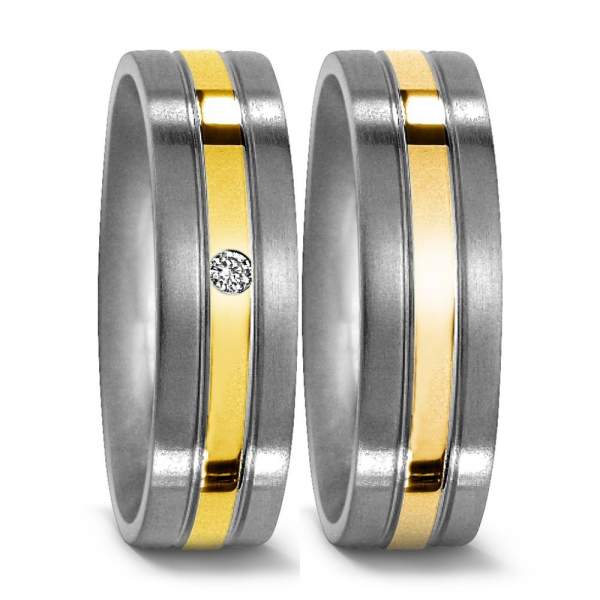 Trauringe Gelbgold Brillanten Titan Factory 50963_GG