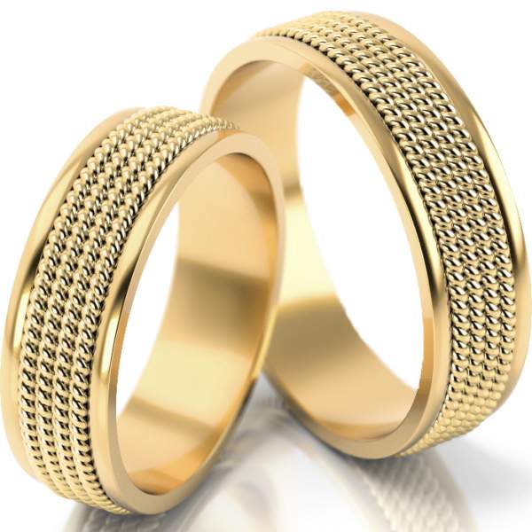 Trauringe Gelbgold (333) ohne Steine