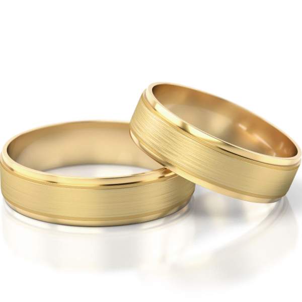 Trauringe Gelbgold (333) ohne Steine