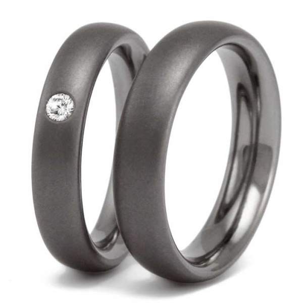 Trauringe Tantal Brillant Vlies Glossy