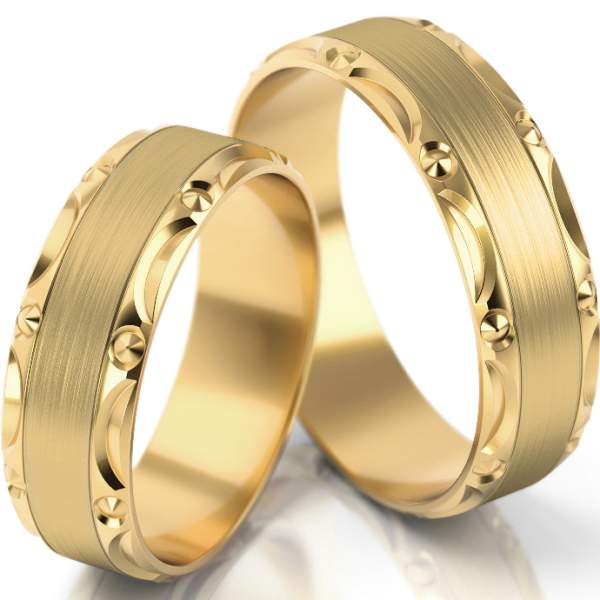 Trauringe Gelbgold (333) ohne Steine