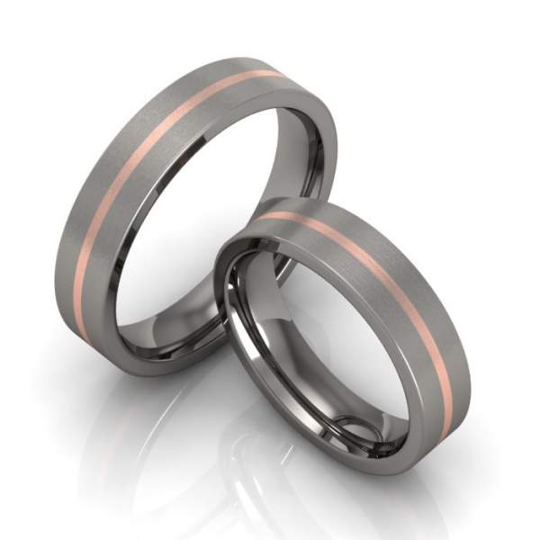 Verlobungsringe Titan Rotgold ID918