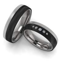 Trauringe Carbon Titan Brillanten 1080TS2022 Trauringe Carbon Titan Brillanten 1080TS2022