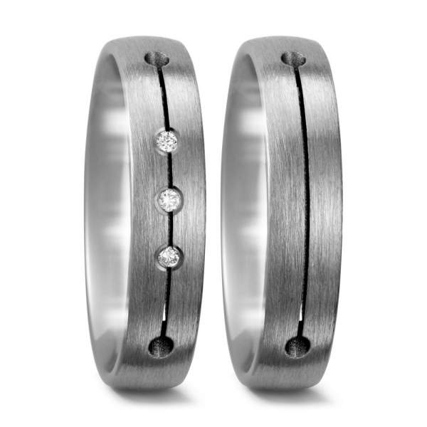 Trauringe Brillanten Titan Factory 52380