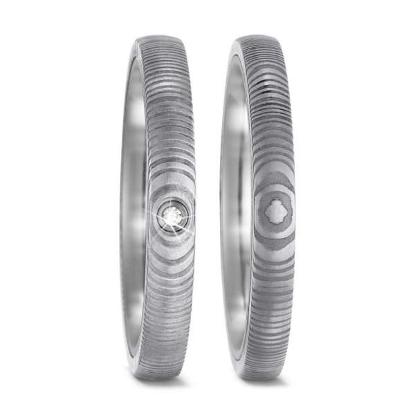 Trauringe Damaszener Stahl Brillant TitanFactory 52538_3