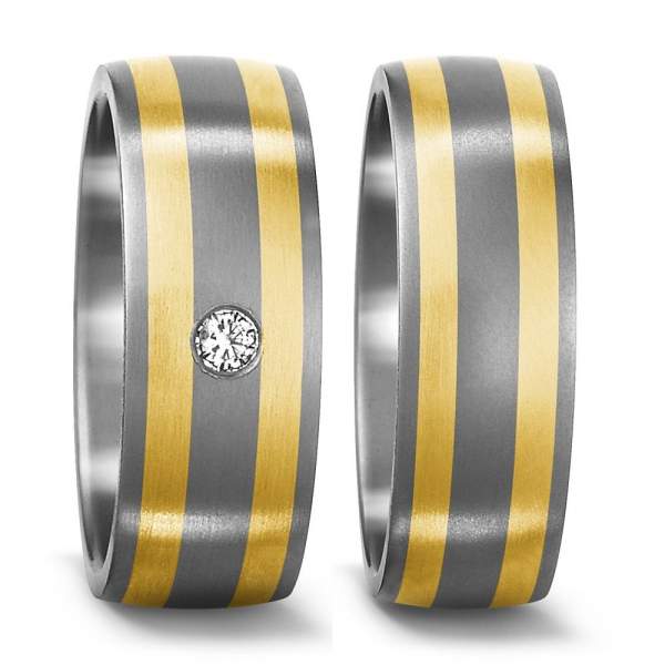 Trauringe Gelbgold Brillanten Titan Factory 50927