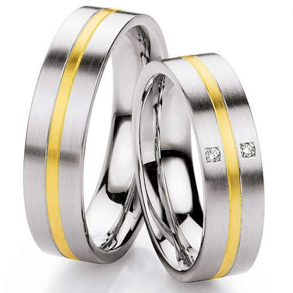 Trauringe Steel Gold Brillant 88/01330