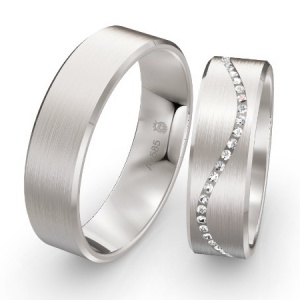 Trauringe in Weißgold 375 aus dem Trauring-Konfigurator