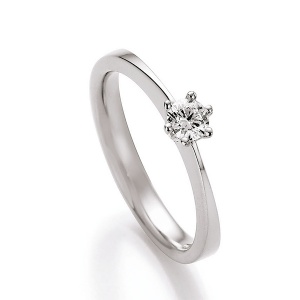 Antragsring weissgold steinbesetzt mit Diamant